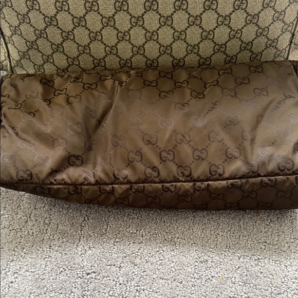 Gucci Beige GG Monogram Baby Bag